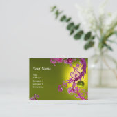 FLORENTINE BAROQUE MONOGRAM GEM gele topaz Visitekaartje (Staand voorkant)