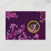 FLORENTINE BAROQUE MONOGRAM GEM paars Visitekaartje (Achterkant)