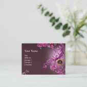 FLORENTINE BAROQUE MONOGRAM GEM paarse amethyst Visitekaartje (Staand voorkant)