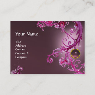 FLORENTINE BAROQUE MONOGRAM GEM paarse amethyst Visitekaartje