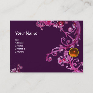 FLORENTINE BAROQUE MONOGRAM GEM sinaasappel Visitekaartje