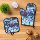 Florentine Charm Ovenwant & Pannenlap Set (Top down)