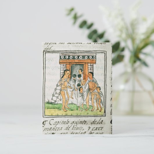 Florentine Codex' door Bernardino de Sahagun Briefkaart (Staand voorkant)