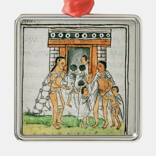 Florentine Codex' door Bernardino de Sahagun Metalen Ornament (Voorkant)