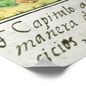 Florentine Codex' door Bernardino de Sahagun Poster (Hoek)