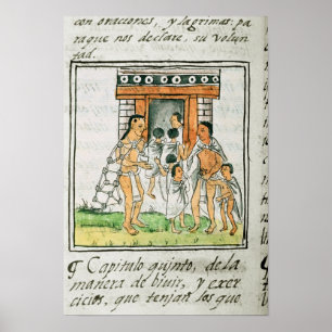 Florentine Codex' door Bernardino de Sahagun Poster