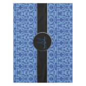  Florentine Damask (blauw) Tafelkleed (Voorkant)