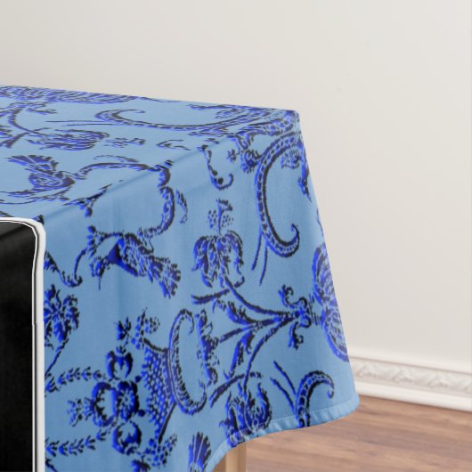  Florentine Damask (blauw) Tafelkleed (Voorbeeld)