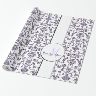Florentine Damask (Lila) Cadeaupapier