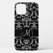 Florentine Damask (Monogram) (Wit) Case-Mate iPhone Case (Achterkant)