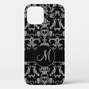  Florentine Damask (Monogram) (Wit) Case-Mate iPhone Case