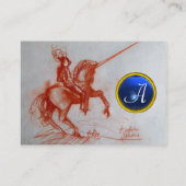 FLORENTINE KNIGHT ON HORSEBACK Monogram gem Visitekaartje (Achterkant)