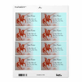 FLORENTINE KNIGHT OP HORSEBACK ETIKET (Full Sheet)