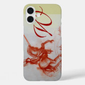 FLORENTINE KNIGHT OP HORSEBACK-monogram Case-Mate iPhone Case (Achterkant)