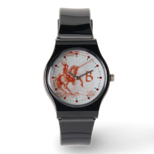FLORENTINE KNIGHT OP HORSEBACK-monogram Horloge