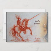 FLORENTINE KNIGHT OP HORSEBACK parchment Silver Kaart (Voorkant)