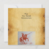 FLORENTINE KNIGHT OP HORSEBACK-perkampagne Kaart (Achterkant)