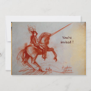 FLORENTINE KNIGHT OP HORSEBACK-perkampagne Kaart