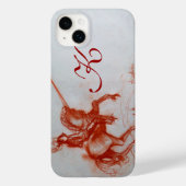 FLORENTINE KNIGHT OP HORSEBACK Sepia Monogram Case-Mate iPhone Case (Achterkant)