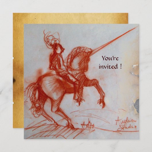 FLORENTINE KNIGHT OP HORSEBACK White gold Kaart (Voorkant / Achterkant)