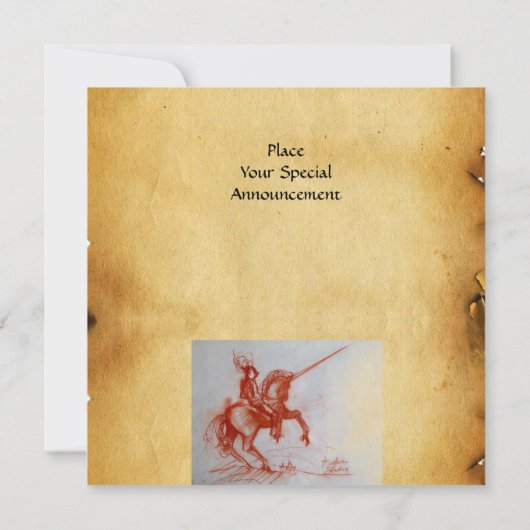 FLORENTINE KNIGHT OP HORSEBACK White gold Kaart (Achterkant)