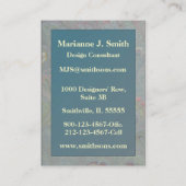 Florentine Marbling Abstract Visitekaartje (Achterkant)