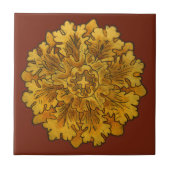 Florentine Oak Leaf Cluster Tile Tegeltje (Voorkant)