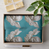 FLORENTINE RENAISSANCE ANGEL Blauwgroen Blauw Kers Tissuepapier (Geschenk)
