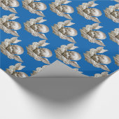 FLORENTINE RENAISSANCE ANGEL Blue Cadeaupapier (Hoek)