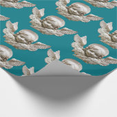 FLORENTINE RENAISSANCE ANGEL Blue Cadeaupapier (Hoek)