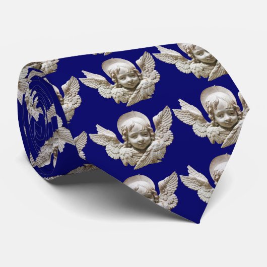 FLORENTINE RENAISSANCE ANGEL, Blue Stropdas (Opgerold)