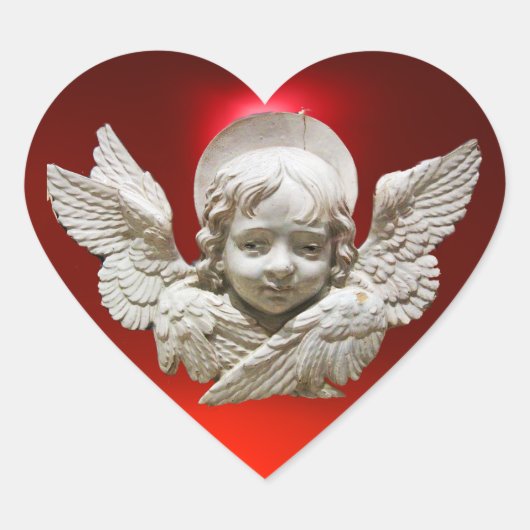 FLORENTINE RENAISSANCE ANGEL HART STICKER (Voorkant)