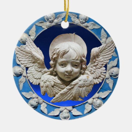 FLORENTINE RENAISSANCE ANGEL KERAMISCH ORNAMENT (Voorkant)