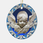 FLORENTINE RENAISSANCE ANGEL KERAMISCH ORNAMENT (Links)