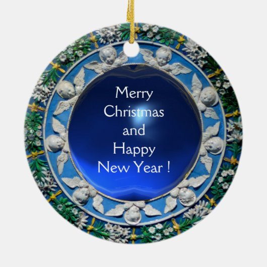 FLORENTINE RENAISSANCE ANGEL KERAMISCH ORNAMENT (Achterkant)