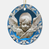 FLORENTINE RENAISSANCE ANGEL KERAMISCH ORNAMENT (Links)