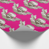 FLORENTINE RENAISSANCE ANGEL Pink Fuchsia Cadeaupapier (Hoek)