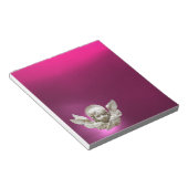 FLORENTINE RENAISSANCE ANGEL, Pink, Fuchsia Notitieblok (Schuin)