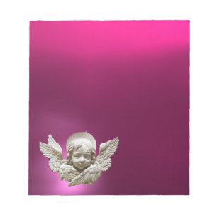 FLORENTINE RENAISSANCE ANGEL, Pink, Fuchsia Notitieblok