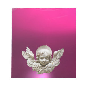 FLORENTINE RENAISSANCE ANGEL, Pink, Fuchsia, Paars Notitieblok