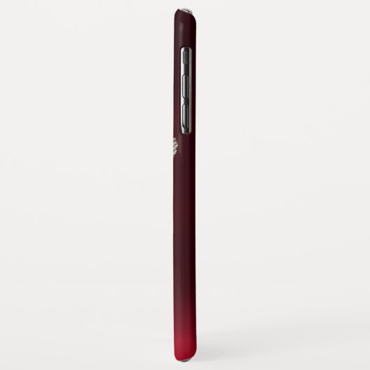 FLORENTINE RENAISSANCE ANGEL Red Burgundy Monogram Case-Mate iPhone Case (Achterkant/links)