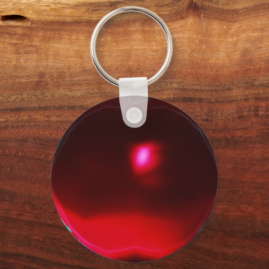 FLORENTINE RENAISSANCE ANGEL, Red Ruby Gem Sleutelhanger (Achterkant)