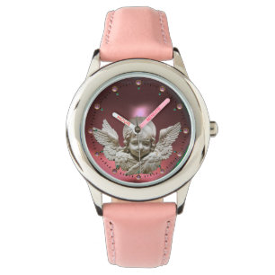 FLORENTINE RENAISSANCE ANGEL, Roze Horloge