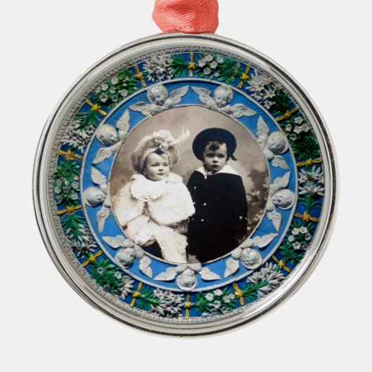 FLORENTINE RENAISSANCE ANGELS , FOTO TEMPLATE METALEN ORNAMENT (Voorkant)