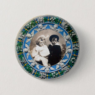 FLORENTINE RENAISSANCE ANGELS , FOTO TEMPLATE RONDE BUTTON 5,7 CM