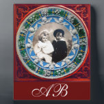 FLORENTINE RENAISSANCE ANGELS Fotosjabloon Fotoplaat<br><div class="desc">Elegant klassiek,  levendig Renaissance-kunstwerk,  meesterwerk uit de Bottega della Robbia (Florence - Italië) in wit,  rood,  bruin,  blauw,  groen,  kleuren.Wingd-kerubs in blauw hemel op een felgele,  groene decoratieve sierbloemen.</div>