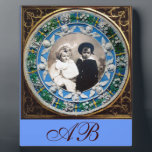 FLORENTINE RENAISSANCE ANGELS Fotosjabloon Fotoplaat<br><div class="desc">Elegant klassieker,  levendige Renaissance fijne kunst,  meesterwerk uit de Bottega della Robbia ( Florence - Italië ) in witte,  bruine,  blauwe kleuren.Wingd cherubs in blauwe hemel op een felgele,  groene decoratieve sierbloemen.</div>