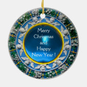 FLORENTINE RENAISSANCE ANGELS Fotosjabloon Keramisch Ornament (Achterkant)