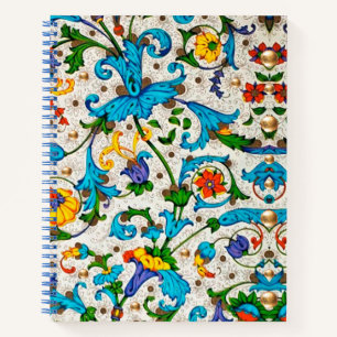 FLORENTINE RENAISSANCE BLAUWE VLOEIBLOEDRIJVEN, VL NOTITIEBOEK