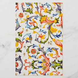 FLORENTINE RENAISSANCE FLORAL SWIRLS, FLOWERS BRIEFPAPIER